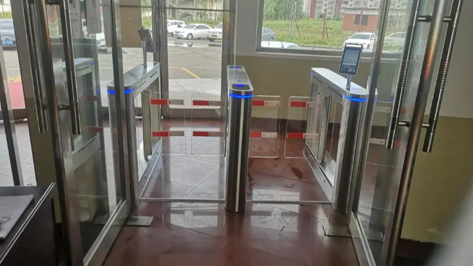 Porte tournante de mesure de température