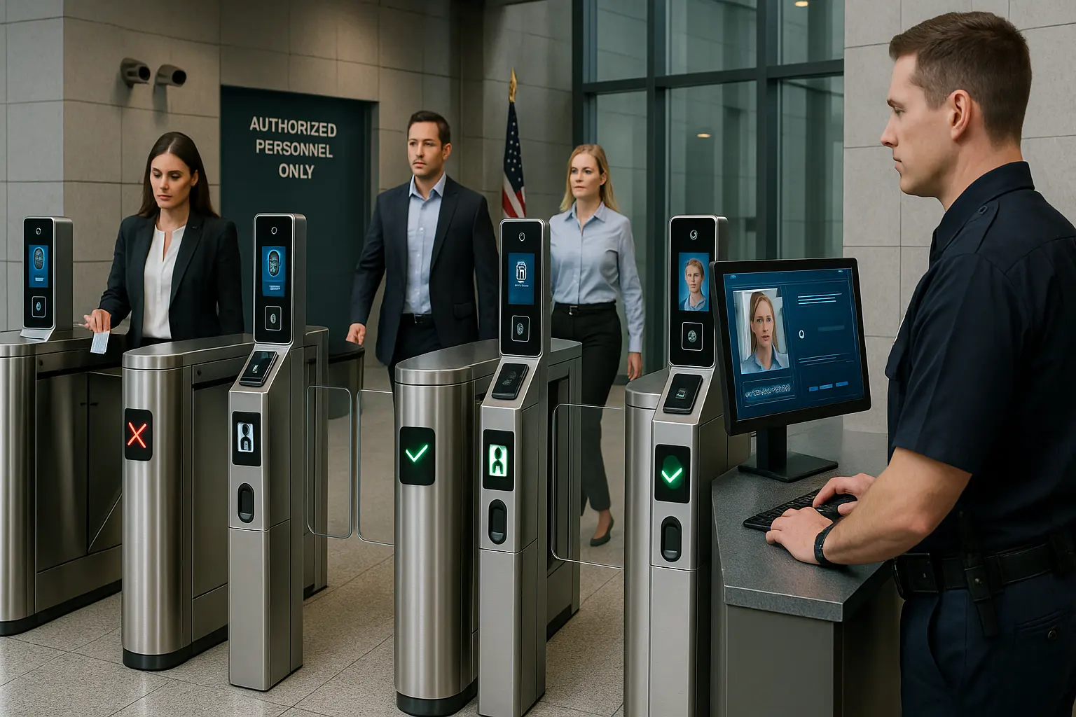 Portes d’accès pour les installations gouvernementales