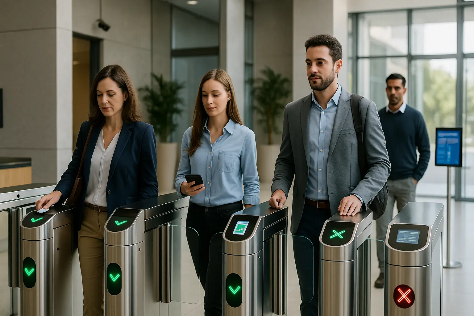 Contrôle d’accès aux tourniquets de la porte de vitesse en Australie