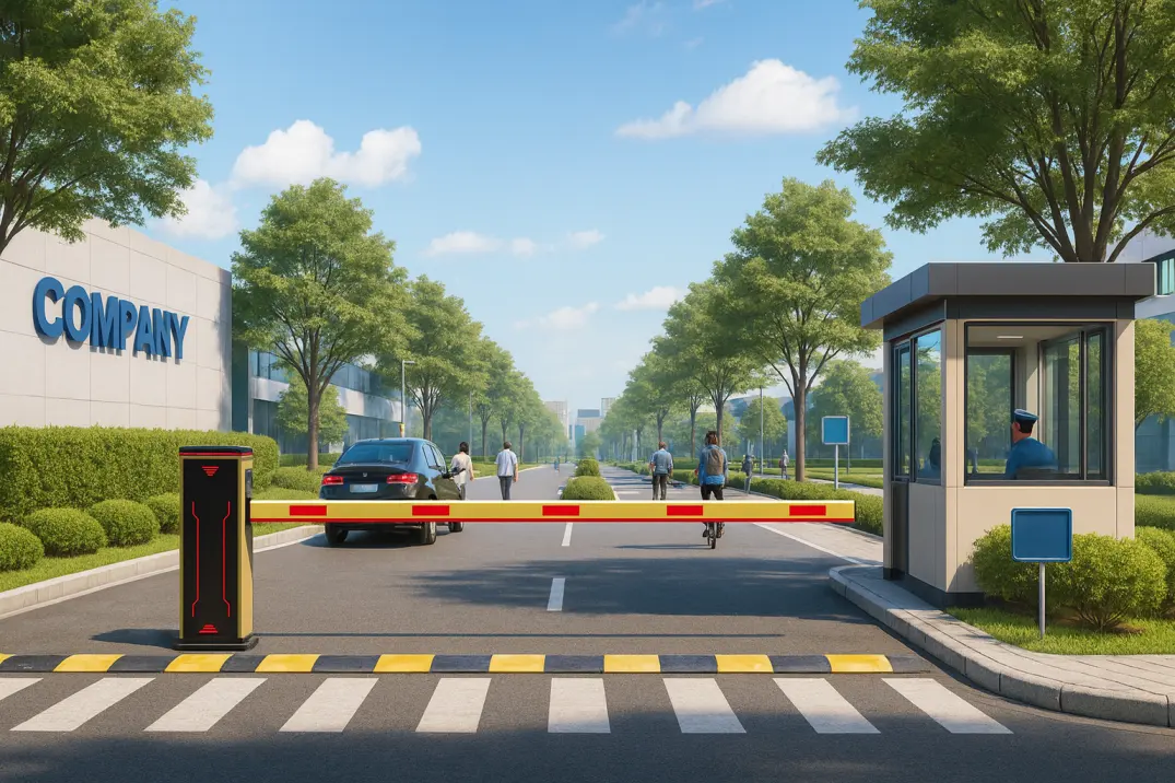 Porte de barrière de stationnement automatique