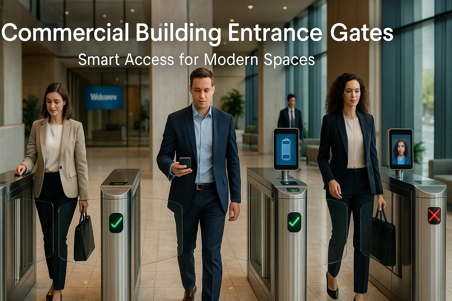 Porte d’entrée du bâtiment commercial