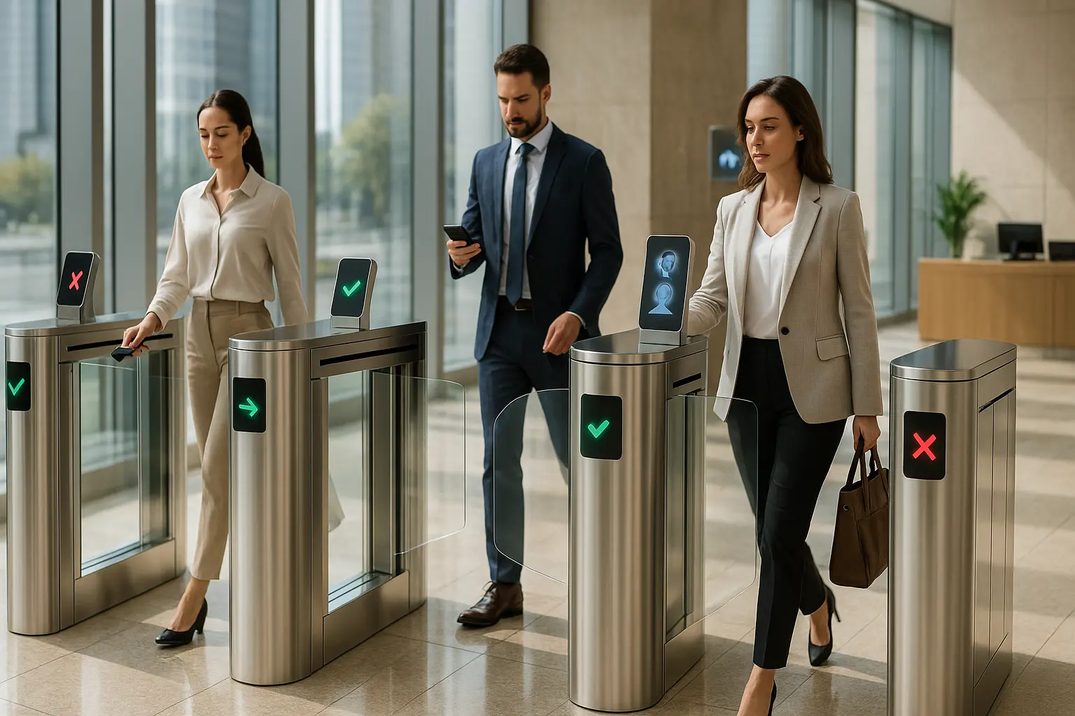 Portail rapide à Dubaï pour l’entrée des bâtiments