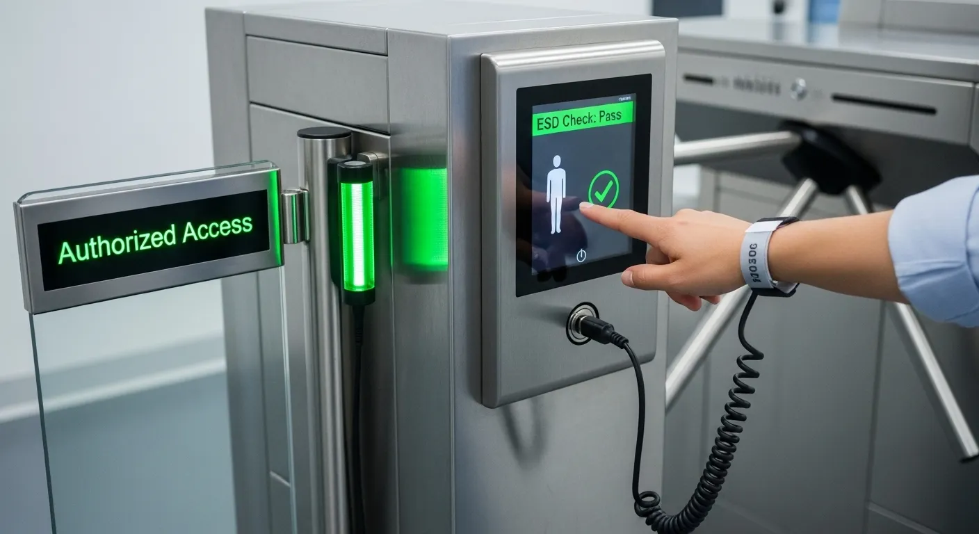 Système de contrôle d’accès à détection statique ESD