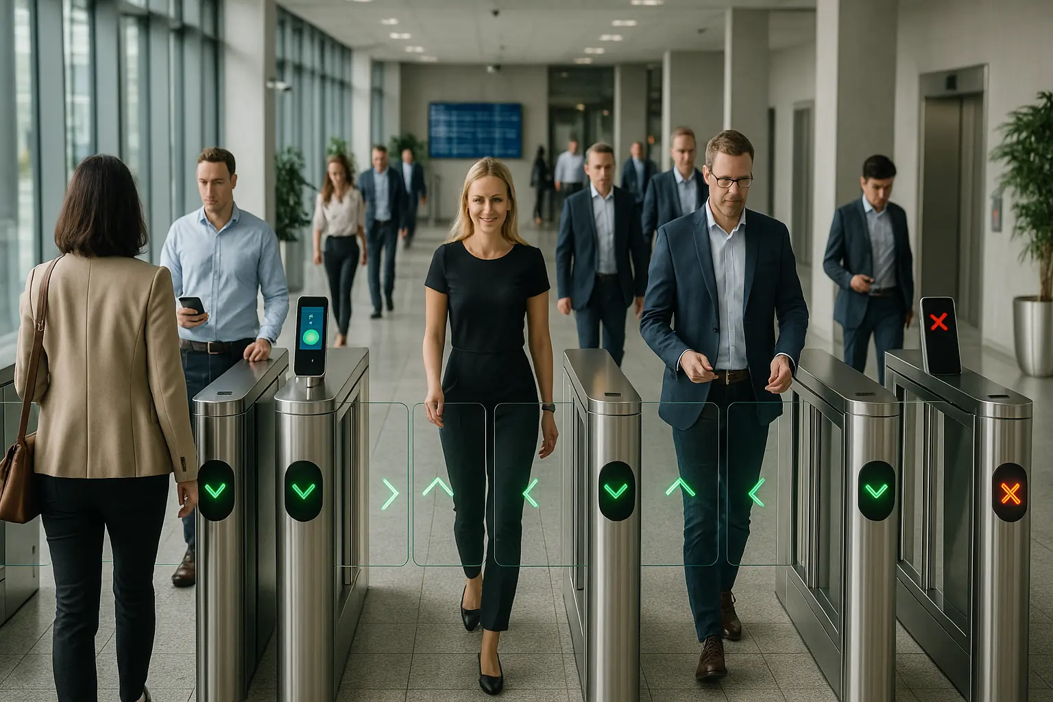 Accès piétonnier à la porte de vitesse à haut débit en Allemagne