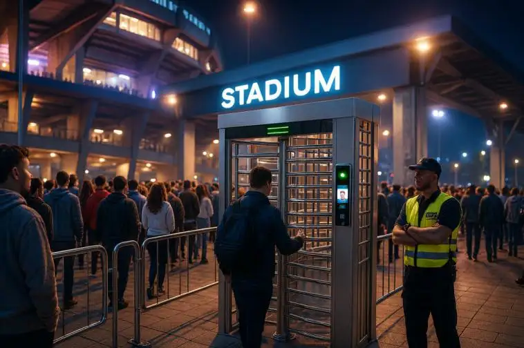 Porte à tourniquets motorisé