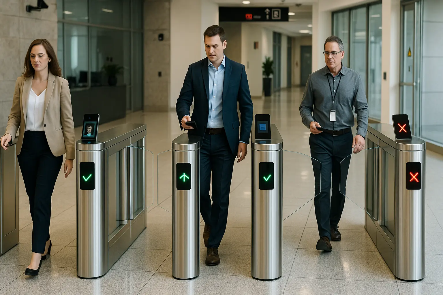 Contrôle d’accès à la porte piétonne de vitesse des États-Unis