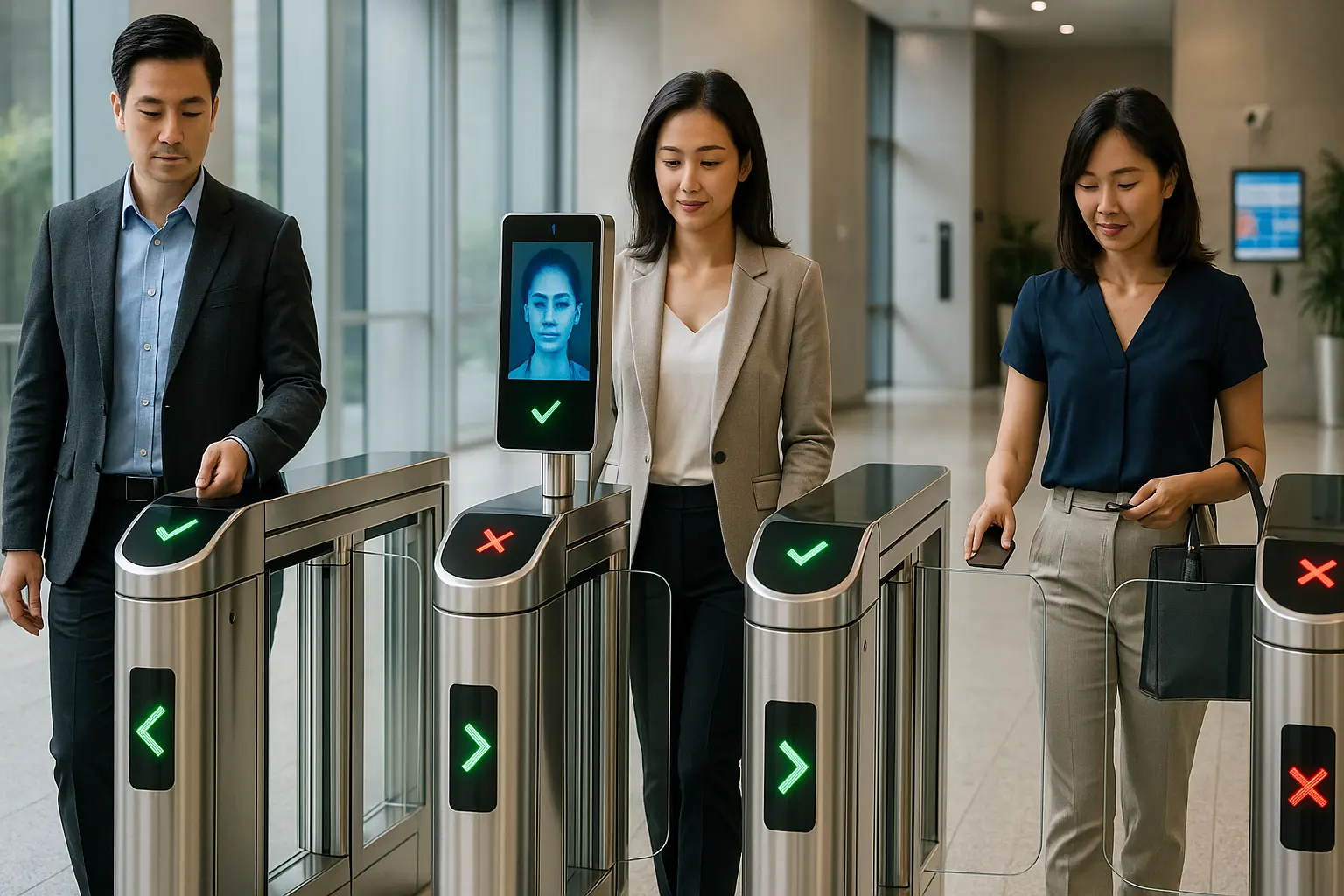 Système de tourniquets de porte intelligente de vitesse à Singapour