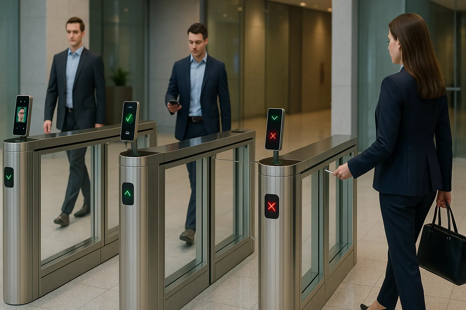 Portail de vitesse en verre trempé