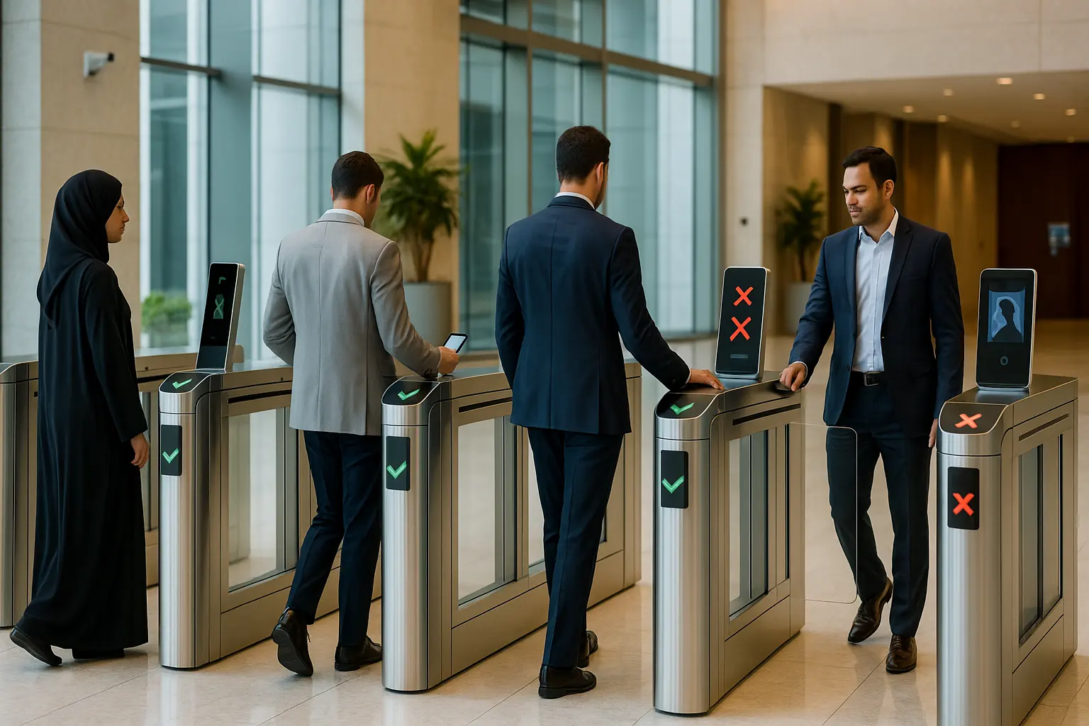 Tourniquet de contrôle d’accès à la porte de vitesse des Émirats arabes unis