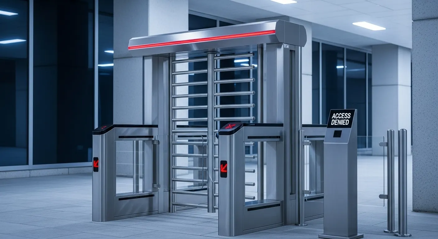 Tourniquet automatique anti-escalade