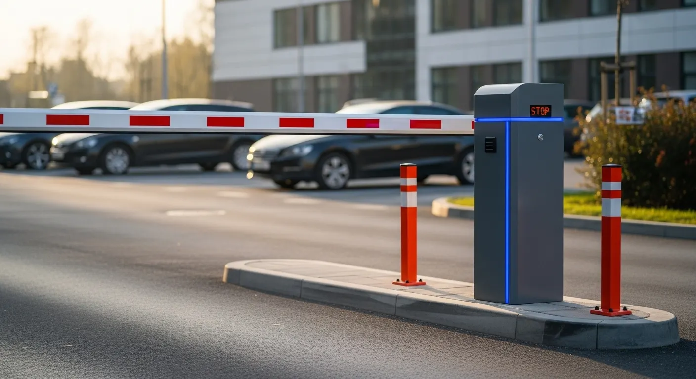 brama bariery parkingowej typu boom