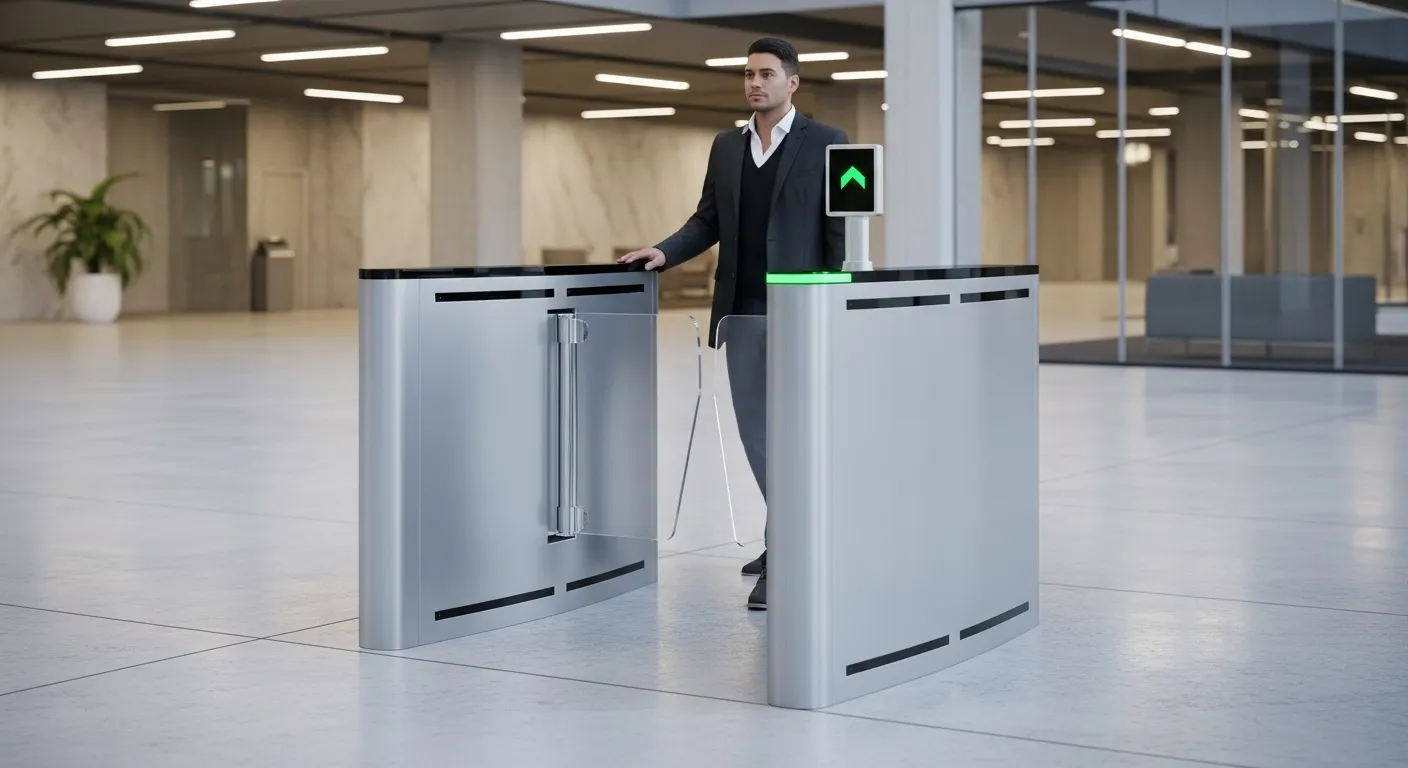 Barrière compacte à volets