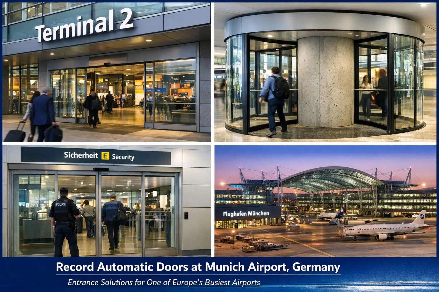 Record Automatic Door Solutions at Munich Airport, ئەڵمانیا